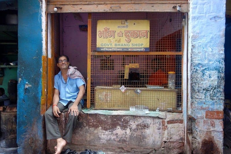 Bhang shop in Varanasi